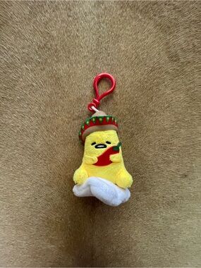 Gudetama Lazy Egg Plush Keychain